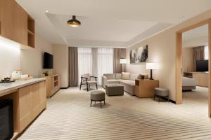 TV a/nebo společenská místnost v ubytování Hyatt Place Chengdu Pebble Walk