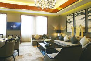 Χώρος καθιστικού στο Yinchuan Xifujing Hotel