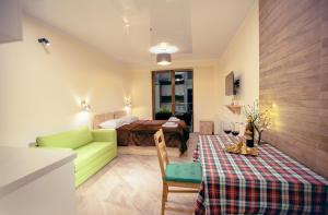 Χώρος καθιστικού στο Cozy appartement, loft2 in New Gudauri