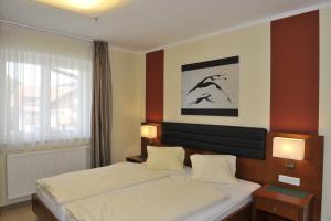 Letto o letti in una camera di Villa Castelli