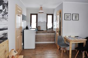 Kuchyňa alebo kuchynka v ubytovaní Apartamenty JSZI