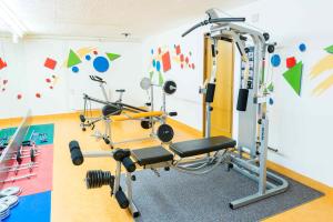 Posilňovňa alebo fitness centrum v ubytovaní Villa Karolina