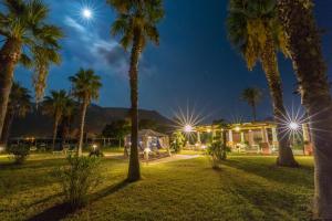 A garden outside Hotel Eros