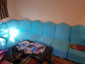 Gite Kasbah La Palmeraie的休息区