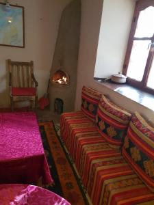 Gite Kasbah La Palmeraie的休息区