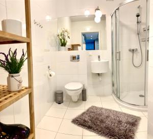 Kúpeľňa v ubytovaní D&M Apart Elizy Orzeszkowej 17 + 4 fotografie