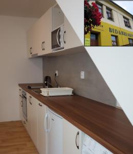 Η κουζίνα ή μικρή κουζίνα στο Apartment Bed & Breakfast Brno