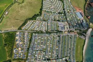 an aerial view of a large apartment complex at Ladram Bay Holiday Park in Otterton