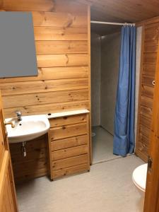 Skysstasjonen Cottages tesisinde bir banyo