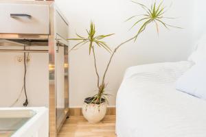 Katil atau katil-katil dalam bilik di Habitación doble en villa