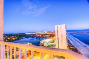 a view of a city from a balcony of a building at Tidewater Beach Resort 1818 By Aneliya in Panama City Beach +53 photos