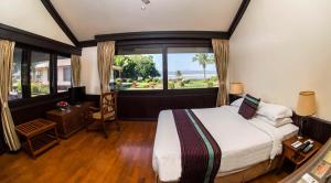 Katil atau katil-katil dalam bilik di Bagan Thiripyitsaya Sanctuary Resort