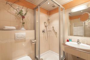 Koupelna v ubytování WILLINO Privathotel
