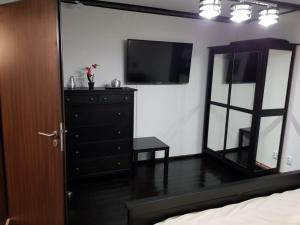 Televízia a/alebo spoločenská miestnosť v ubytovaní Sweet Apartment