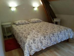 Postel nebo postele na pokoji v ubytování Gite Allier