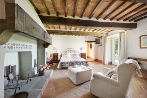 Χώρος καθιστικού στο Villa Torre degli Elci