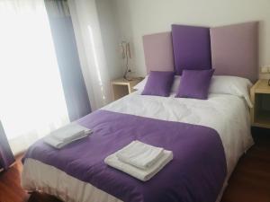 Postel nebo postele na pokoji v ubytování Descanso do Sar