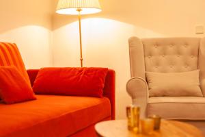 Posezení v ubytování Das Landhaus Apartments Prägant