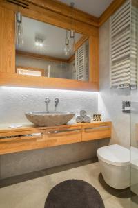 Kúpeľňa v ubytovaní Apartament Skrzyczne