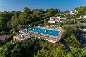 an aerial view of a swimming pool in a resort at Villaggio Passo Dell'Arciprete in Vieste