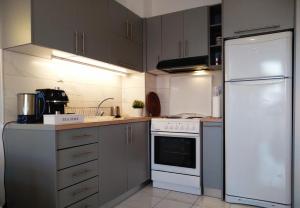 Kuchyň nebo kuchyňský kout v ubytování Atlas-Unlimited Sea View Apartment