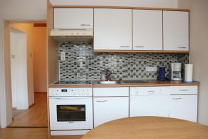 A kitchen or kitchenette at Apartments Obdach