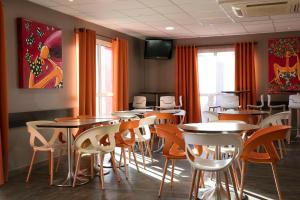 Χώρος καθιστικού στο Hotel Clermont Estaing
