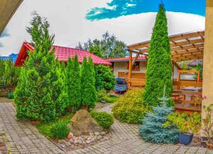 A garden outside Penzión Gardoš