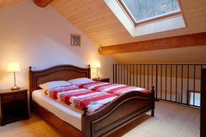 Tempat tidur dalam kamar di El Stanzion