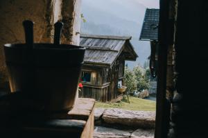 Ein Garten an der Unterkunft Ranacherhof