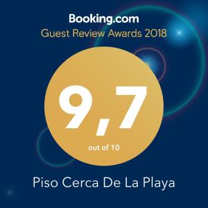 Certifikát, ocenenie alebo iný dokument vystavený v ubytovaní Piso Cerca De La Playa
