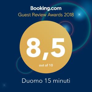 Certifikát, hodnocení, plakát nebo jiný dokument vystavený v ubytování Duomo 15 minuti