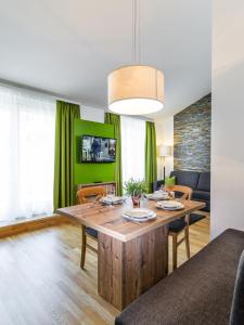 Ruang duduk di Fuchs Apartments - inklusive Eintritt in die Alpentherme Gastein