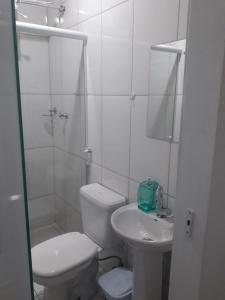 Koupelna v ubytování som das aguas paraty