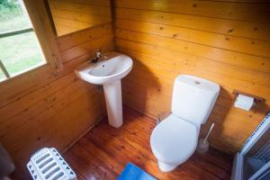 Vonios kambarys apgyvendinimo įstaigoje Cabañas Rurales El Hayal