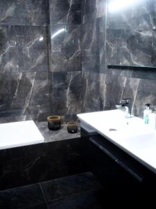 Koupelna v ubytování Apartmány Mia Valtice
