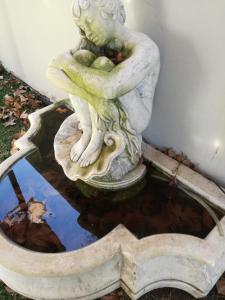 Pretoria的住宿－Grace，池塘顶上青蛙的雕像