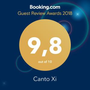 Certifikát, hodnocení, plakát nebo jiný dokument vystavený v ubytování Canto XI