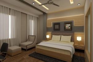 Ein Bett oder Betten in einem Zimmer der Unterkunft CSJS Inn Hotel
