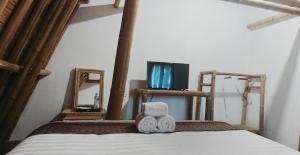 Balkondes Kembanglimusにあるベッド