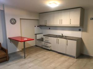 Kuchyň nebo kuchyňský kout v ubytování roomotel.com