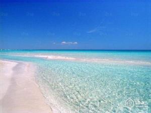 una playa en el océano en un día claro en Residence Sabbiachiara, en Lido Marini