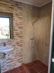 Bilik mandi di Quintal do Freixo - Country House