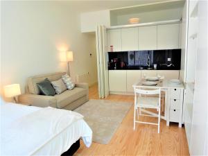 Køkken eller tekøkken på Tiles Apartments