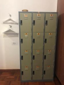 a group of lockers in a room at Sanga Hostel in Pakse