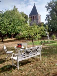 Zahrada ubytování Herberge im "alten Pfarrhaus" in Schmergow am Havel-Radweg