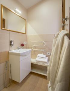Kúpeľňa v ubytovaní "Trakaitis" apartments in Villa
