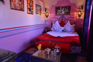 Letto o letti in una camera di Riad bleu du Sud