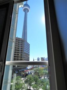 Nespecifikovaný výhled na destinaci Toronto nebo výhled na město při pohledu z apartmánu
