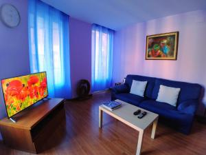 TV a/nebo společenská místnost v ubytování Hostal Prada Borges